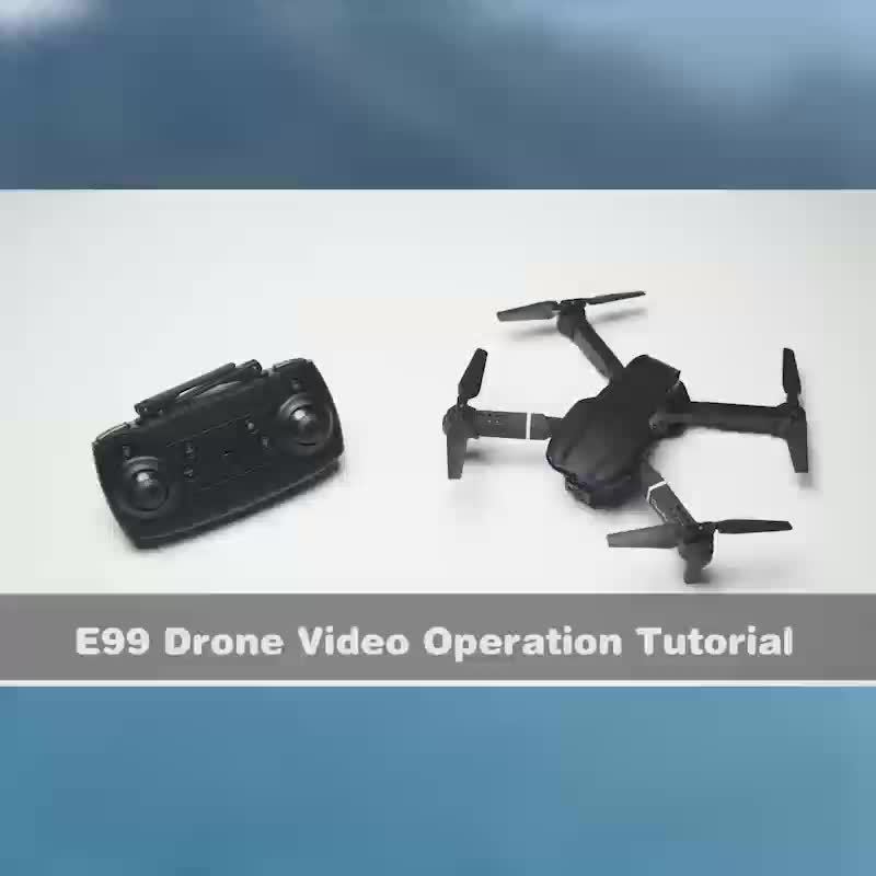 E99 Drone With HD Dual Camera, FPV (First Person View) WiFi RC Foldable